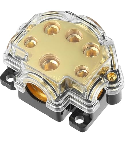 Amazon.co.jp: DAOKAI 配電ブロック 4ウェイブロックカーオーディオ